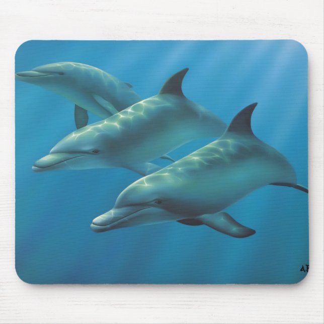Delphine durch Andrew Patsalou Mousepad (Vorne)