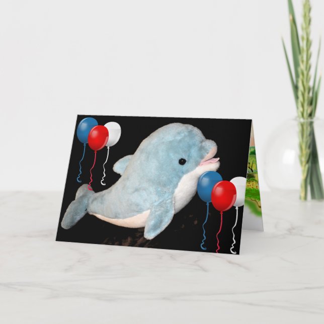 Delphine Fische Wasser Meer Strand Strand Frieden  Karte (Vorderseite)