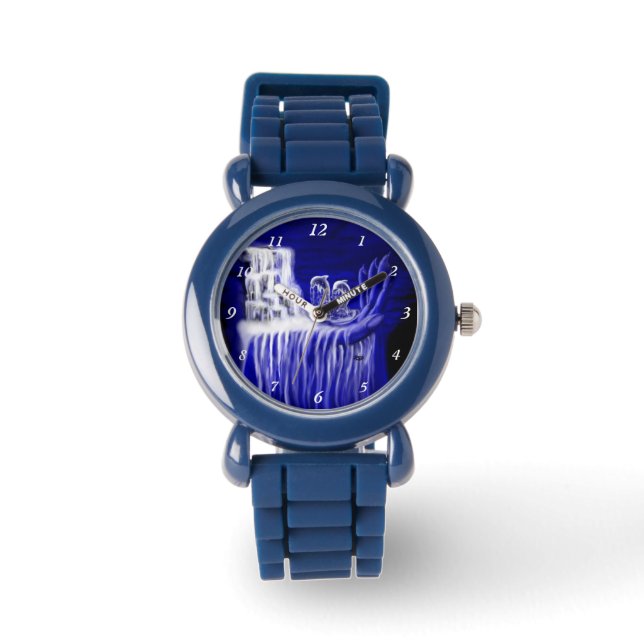 Delphine , Hand der Zeiten Armbanduhr (Vorderseite)