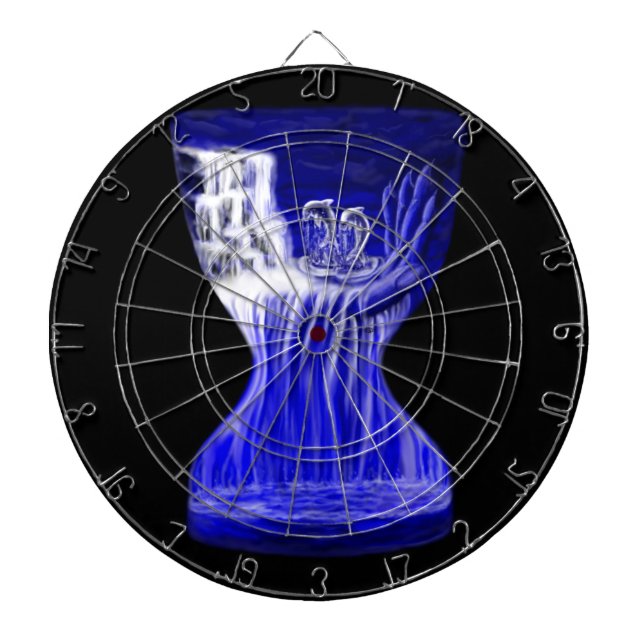 Delphine , Hand der Zeiten Dartscheibe (vorne)
