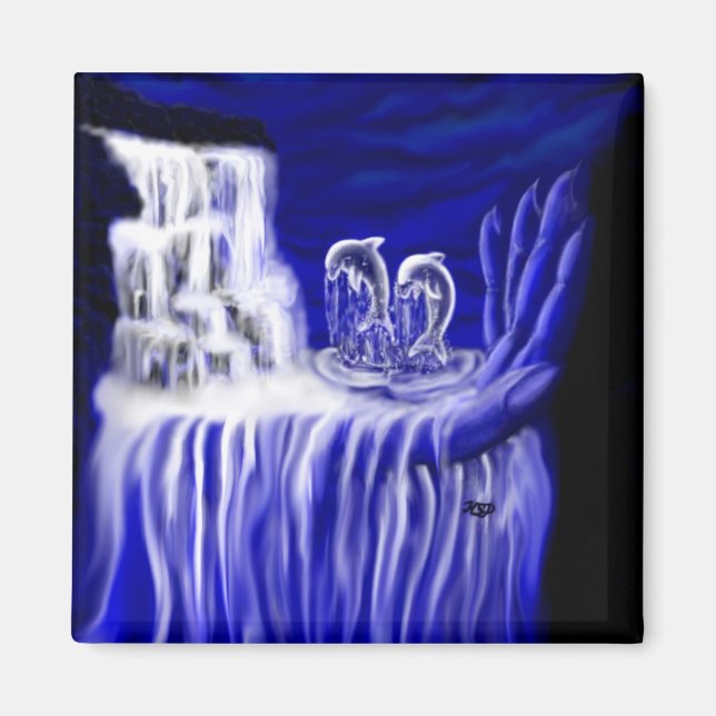 Delphine , Hand der Zeiten Magnet (Vorne)