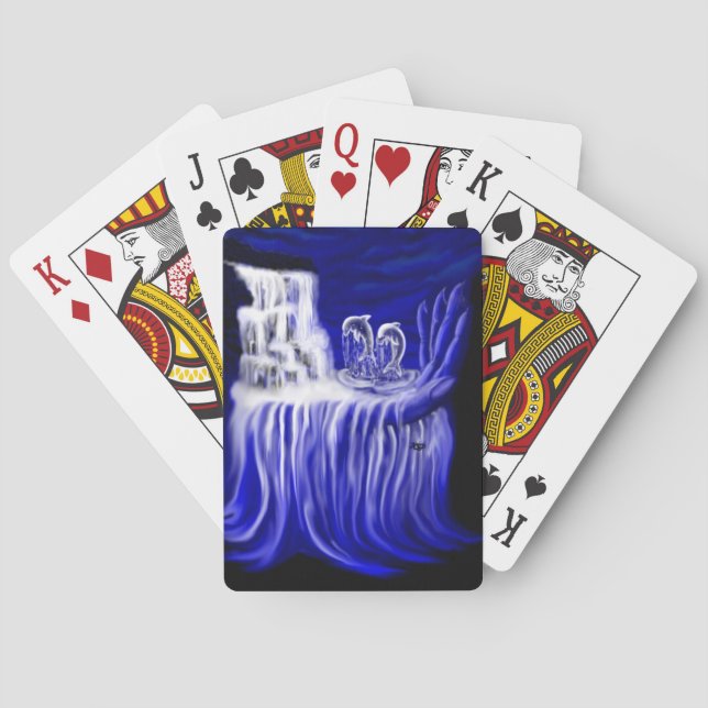 Delphine , Hand der Zeiten Spielkarten (Rückseite)