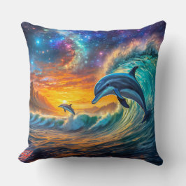 Delphine im Galaxy 03 Design von Rich AMeN Gill Kissen