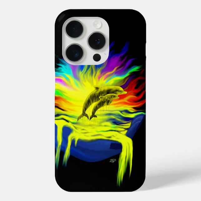 Delphine im Sonnenschein mit der Hand Case-Mate iPhone Hülle (Rückseite)