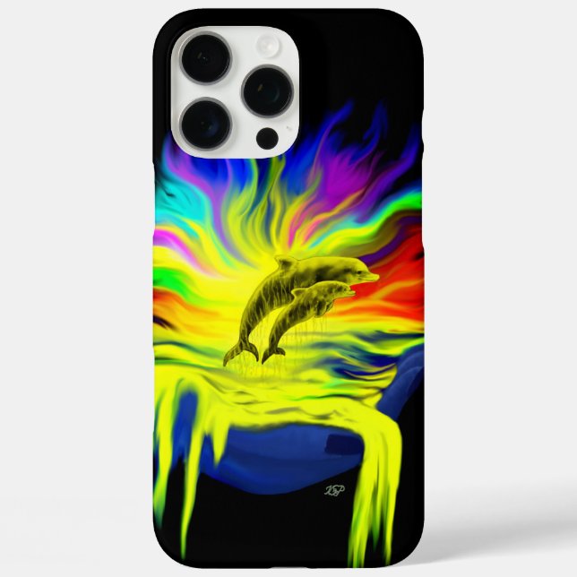 Delphine im Sonnenschein mit der Hand Case-Mate iPhone Hülle (Rückseite)