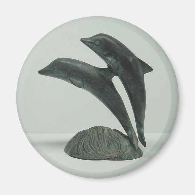DELPHINE Magnet - rund (Vorne)