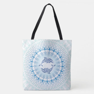 Delphine Mandala Blue White Maritime