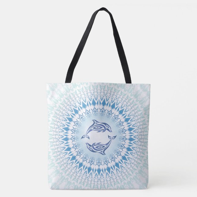 Delphine Mandala Blue White Maritime (Vorderseite)