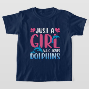 Delphine mit niedlichen Lieben T-Shirt