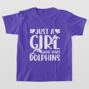 Delphine mit niedlichen Lieben T-Shirt
