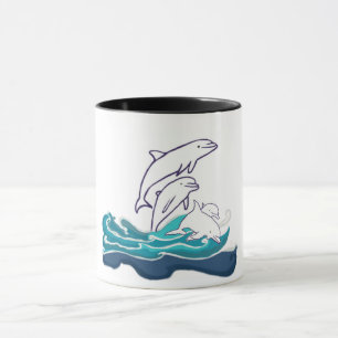 Delphine reiten Waves Ringer Combo Tasse