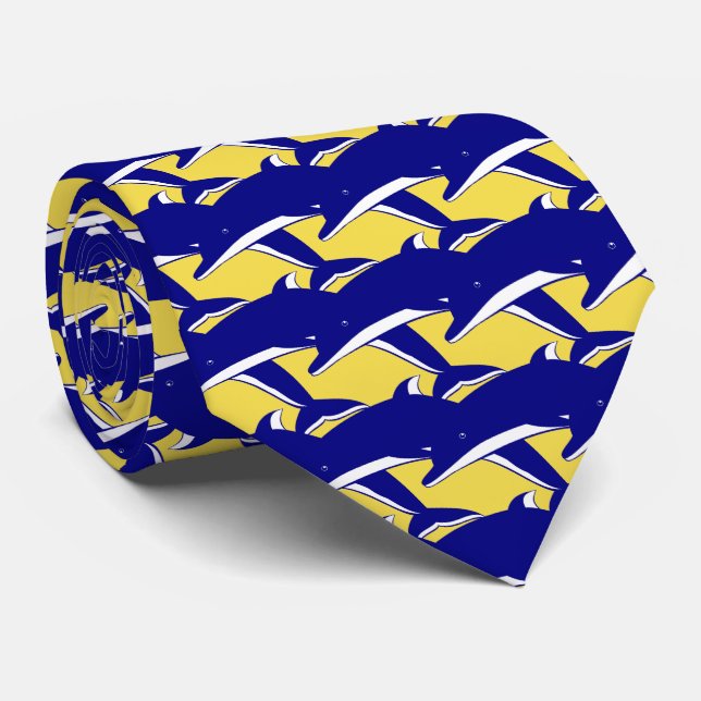 Delphine Sports Football Basketball Baseball Krawa Krawatte (Gerollt)