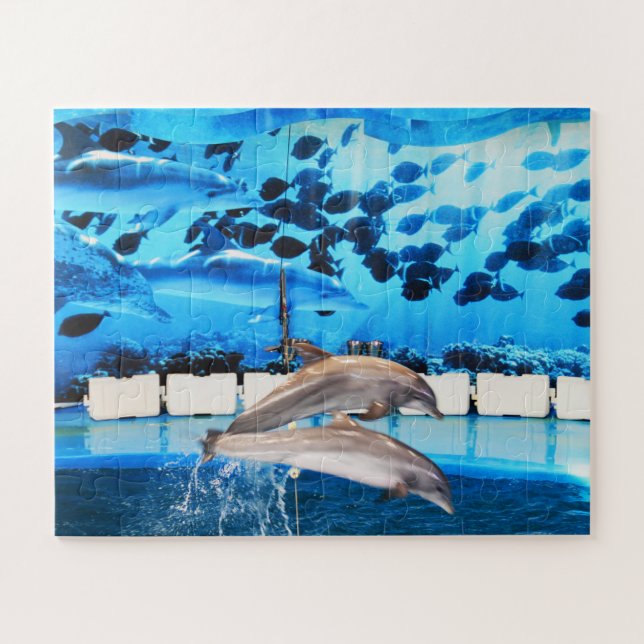 Delphine springen puzzle (Horizontal)