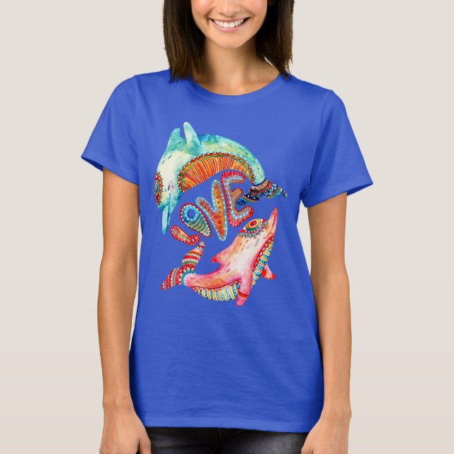 Delphine - T - Shirt Blue (Vorderseite)