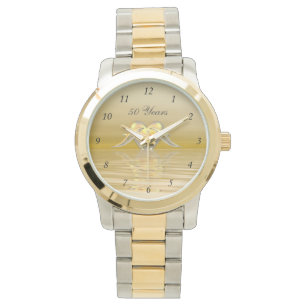 Delphine und Herz zum goldenen Jubiläum Armbanduhr