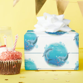 Delphine und Meeresleben Geschenkpapier