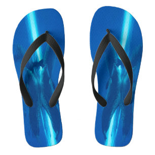 Delphine und Reflexionen Flip Flops
