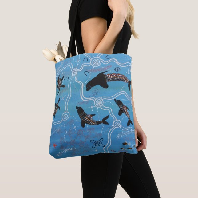 Delphine und Schildkröten Dreaming Tote Tasche (Von Nahem)