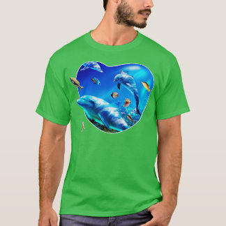 Delphine unter Wasser 2 T-Shirt