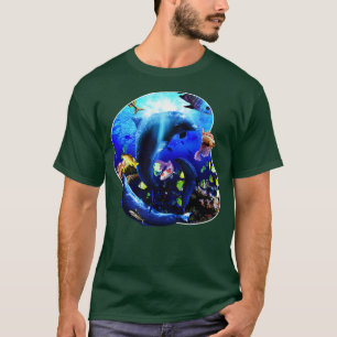 Delphine unter Wasser 5 T-Shirt
