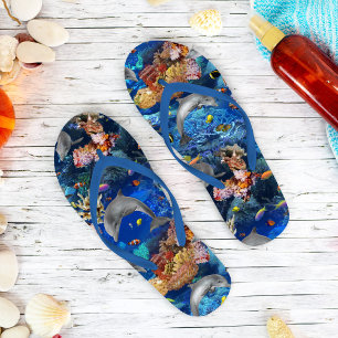 Delphine unter Wasser Flip Flops