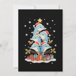 Delphine Weihnachtsbaum Weihnachtsmann Xmas Lichte Feiertagskarte