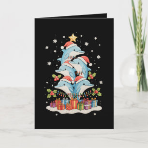 Delphine Weihnachtsbaum Weihnachtsmann Xmas Lichte Karte
