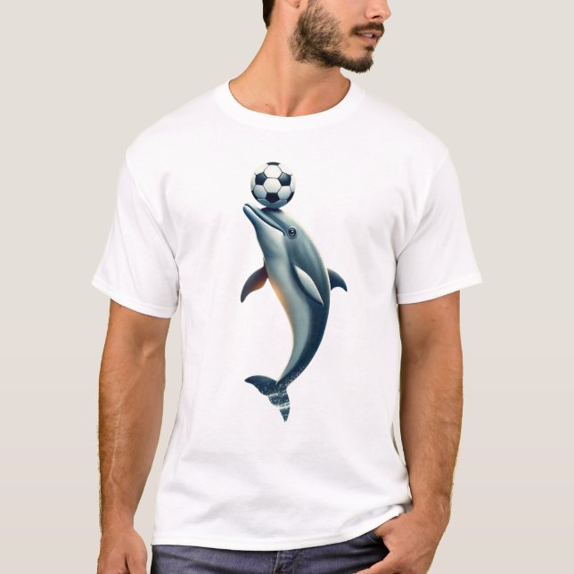 Delphinfußball T-Shirt (Vorderseite)