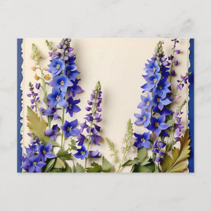 Delphinium-Blume Postkarte