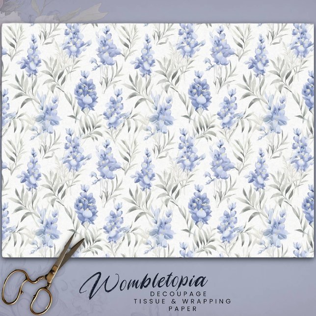 Delphinium Floral Seidenpapier (Von Creator hochgeladen)