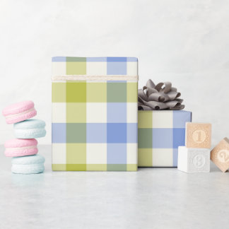 Delphinium Gingham - Geschenkpapier