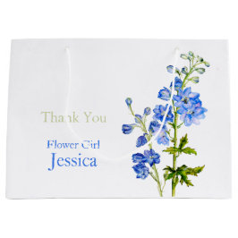 Delphinium Hochzeit blaue Blume Mädchen Gefallen G Große Geschenktüte