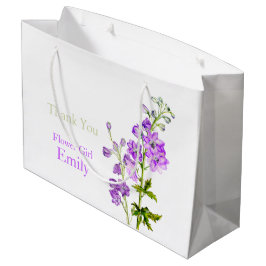 Delphinium Hochzeit Blume Mädchen Gefallen Geschen Große Geschenktüte
