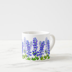 Delphinium Larkspur Blumen-Gartenespresso-Tasse Espressotasse