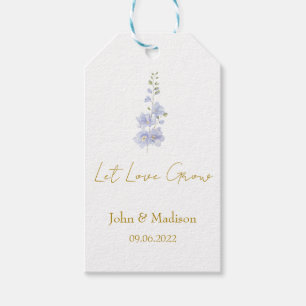 Delphinium Lass Liebe wachsen Hochzeitssamen Geschenkanhänger