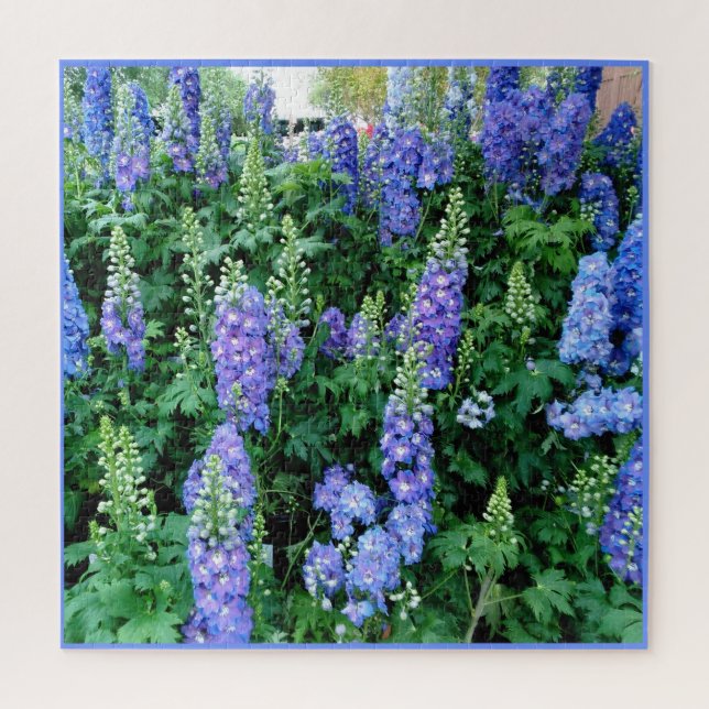 Delphinium Schöne Blumen Jigsaw Puzzle (Vertikal)