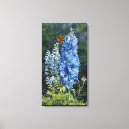 "Delphiniums" Galerie Umhüllte Canvas Print Leinwanddruck