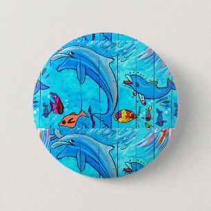 Delphinknopf Button