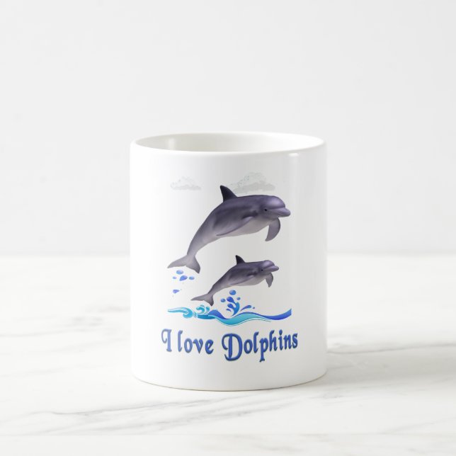 Delphinliebe Kaffeetasse (Mittel)
