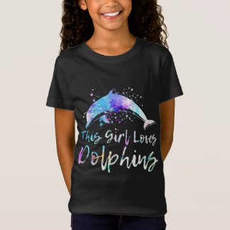 Delphinliebhaber Geschenk | Dieses Mädchen Liebe D T-Shirt