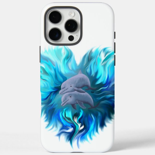 Delphinpaare Case-Mate iPhone Hülle (Rückseite)