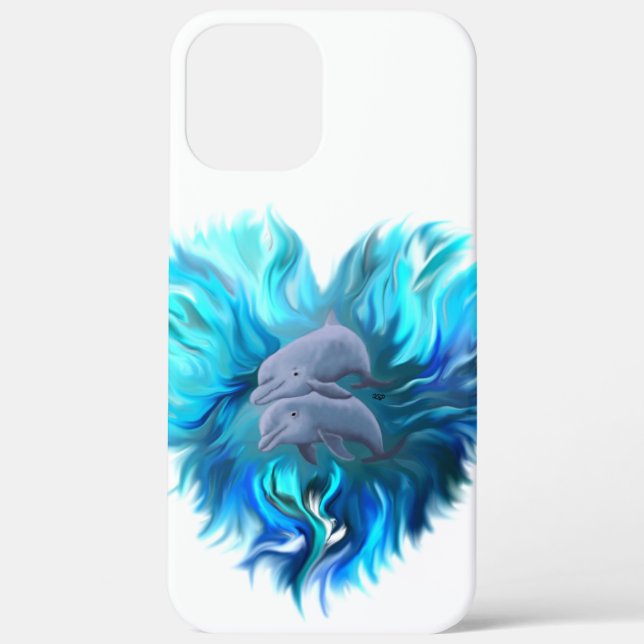 Delphinpaare Case-Mate iPhone Hülle (Rückseite)