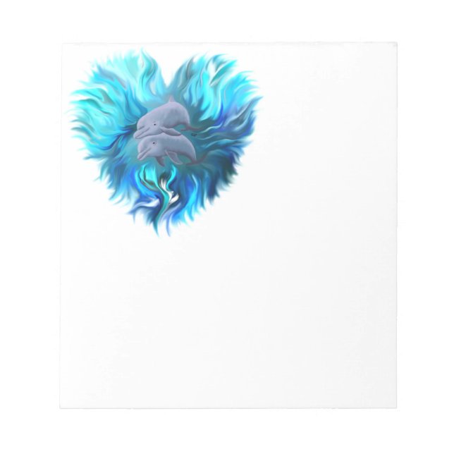 Delphinpaare Notizblock (Vorderseite)