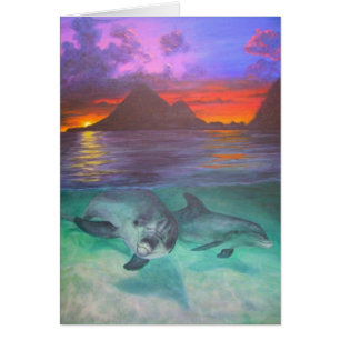 Delphinsonnenuntergang