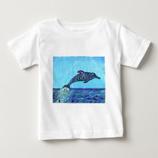 Delphinsprung Baby T-shirt (Vorderseite)