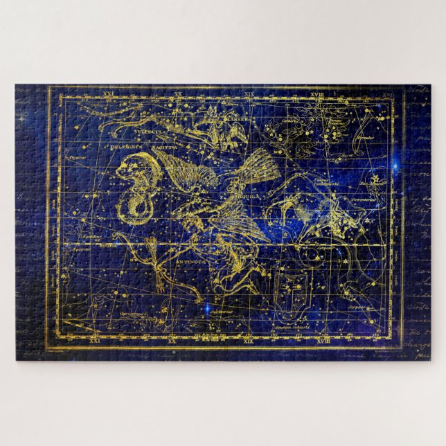 Delphinus-Sternbild-Rätsel Puzzle (Horizontal)