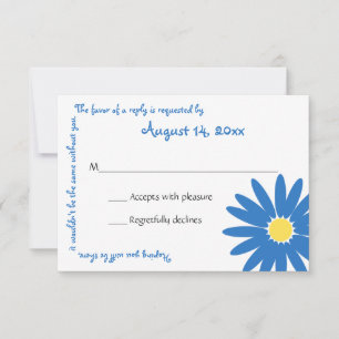 Delquise Message Text Response Card RSVP Karte