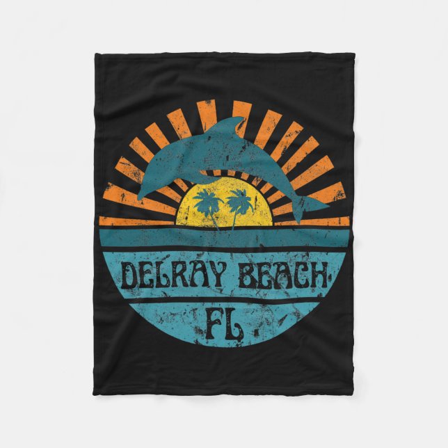 Delray Beach  Fleecedecke (Vorderseite)