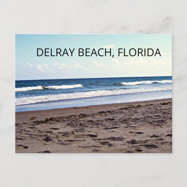  Delray Beach Florida Ocean Postkarte (Vorderseite)