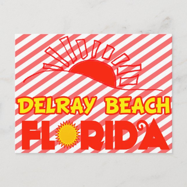 Delray Beach, Florida Postkarte (Vorderseite)